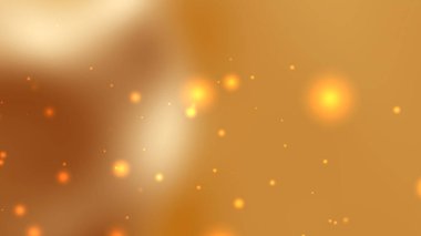 Ilık Kahverengi ve Krem Soyut Arkaplan Yumuşak Parıltı ve Yüzen Parçacıklar