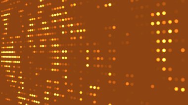 Altın dairelerin dijital soyut arkaplanı