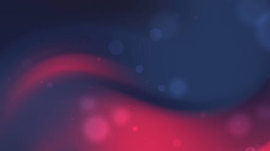 Mavi ve kırmızı bulanık dalgalar parlak daireler çiziyor.