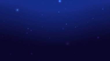 Koyu mavi gökyüzü, beyaz ve mavi noktalı.