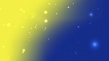 Parlayan Işıklı Soyut Sarı ve Mavi Gradyan Arkaplan