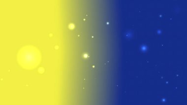 Parlayan Işıklı Soyut Sarı ve Mavi Gradyan Arkaplan