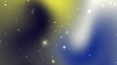 Beyaz noktalı bulanık mavi beyaz ve sarı arkaplan