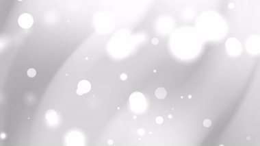 Beyaz eğimli arka plan bulanık daireler ve ince ışık çizgileri dijital tasarım sunumları ve modern görünüm için web sitesi arkaplanları için idealdir.