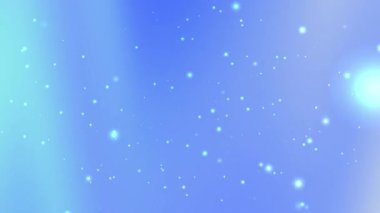 Açık mavi arkaplan parlayan noktalar ve merkezi sembol teknolojinin dijital tasarımı ve grafik tasarımında soyut kavramlar için uygundur