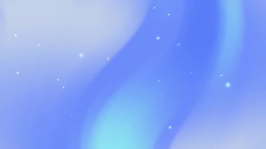 Açık mavi arka plan, küçük beyaz ışıklar ve bayram pankartları sosyal medya grafikleri ve tatil temalı projeler için uygun merkezi tasarım unsuru