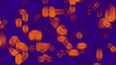 Koyu mavi arka planda canlı turuncu elementlere sahip soyut sanat fütüristik tasarım etkinlikleri ya da dijital dokular için idealdir.