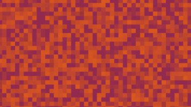 mor ve turuncu pikselli kareler dijital arkaplanlar için uygun desen soyut tasarımlar video oyunu unsurları ve teknoloji temaları