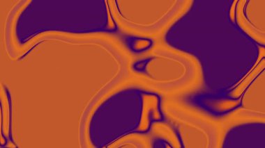 Portakal rengi ve mor kıvrımlı sıvı şekilli soyut sanat modern tasarım projeleri için uygun arka plan ve yaratıcı kavramlar