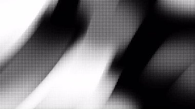 Soyut akışkan desenli siyah-beyaz dijital sanat. Yüksek kontrast noktaları modern tasarımlar için mükemmel bir görsel efekt yaratır. Teknolojik temalar ve yeni yıl gibi küresel kutlamalar için.