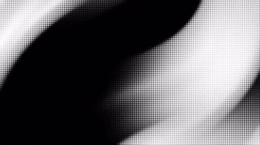 Posterlere, tekstil ve dijital sanat eserlerine geçmişe dönük bir dokunuş eklemek için uygun siyah ve beyaz yarım ton deseni