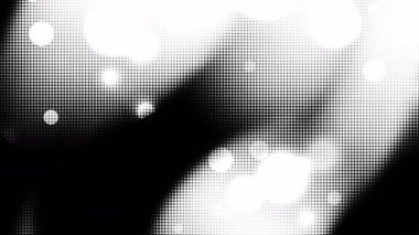 Siyah ve beyaz nokta yarım ton gölgeli şekiller yaratıyor grafik tasarım baskıları ve sanatsal projeler için uygun ince ama dinamik bir estetik gerektiriyor
