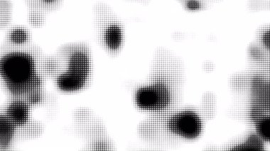 Modern arka planlar, grafik tasarımlar ve kutlamalar veya minimalist temalar için uygun sanat projeleri için mükemmel siyah ve beyaz organik elementlere sahip monokrom yarım ton dokusu