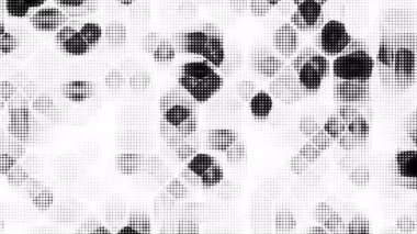 Siyah ve beyaz yarım ton noktalar, grafik tasarım projeleri için ideal soyut şekiller yaratıyor. Arkaplan kalıpları ve sanatsal kavramlar.