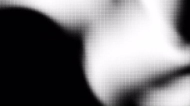 Tek renkli siyah-beyaz nokta deseni soyut yumuşak gradyanlar yaratıyor Modern sanat grafik tasarımı veya minimalist olay davetleri için mükemmel