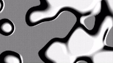 Grafik tasarım projeleri için uygun siyah ve beyaz soyut yarım ton desenleri, arka plan tekstil ve modern sanatsal kreasyonları yazdırır