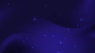 Soyut koyu mavi arka plan ince dalgalar ve parlak noktalar ile teknoloji veya soyut tasarım projeleri için uygun serin bir ambiyansa ihtiyaç duyar.
