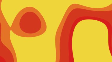 turuncu ve sarı soyut şekiller arka plan pankartları ve çağdaş tasarım projeleri için uygun canlı bir tasarım oluşturur