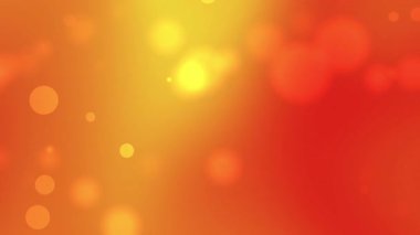 Sosyal medya gönderileri, web siteleri ve sanatsal tasarımlar için uygun bulanık parlak dairelere sahip soyut Turuncu ve sarı gradyan