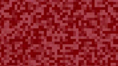 Kırmızı kare pikseller dijital tasarımlar, teknolojiyle ilgili projeler veya modern temalı grafikler için canlı dokulu bir arkaplan ideali oluşturur