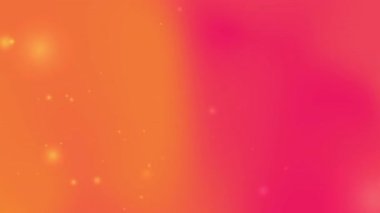 Canlı tasarımlar, soyut kavramlar, parti davetiyeleri ve dinamik sunumlar için uygun parlak parçacıklar içeren turuncu ve pembe gradyan