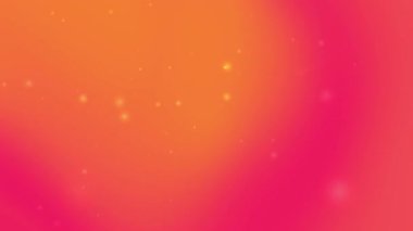 Turuncu ve pembe soyut arkaplan, yaz mevsiminde sosyal medya paylaşımları ve canlı marka görseller tasarlamak için ideal küçük parlak noktalar.