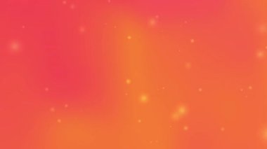 Canlı tasarım projeleri sunumları veya modern dijital sanat eserleri için uygun küçük parlak ışık noktalarına sahip turuncu gradyan arkaplan