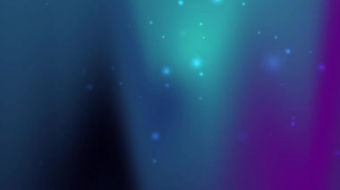 Arkaplan dijital sanat teknolojisi veya fantezi temalı tasarım projeleri için uygun olan planlı gradyan üzerinde parlayan parçacık efektleri