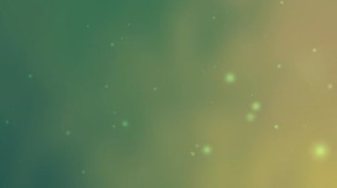 Parlak bokeh noktaları ve pürüzsüz geçişler içeren soyut yeşil ve sarı gradyan Ramazan İslam olayları veya zarif şenlik tasarımları için mükemmeldir.