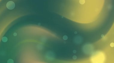 yeşil ve altını parlayan bokeh ışık küreleriyle harmanlayan yumuşak eğimli arkaplan Ramazan kutlamaları için ideal İslami olaylar veya festival tasarım projeleri