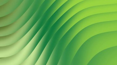 Dijital sanat projeleri, web tasarım posterleri ve pazarlama materyalleri için uygun kıvrımlı çizgilere sahip soyut yeşil arkaplan