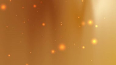 Ilık altın sarısı, kahverengi bir arka plan. Parlayan yumuşak bokeh ışık parçacıkları Noel kutlamaları için mükemmel. Noel davetiyeleri ve zarif lüks tasarımlar için.