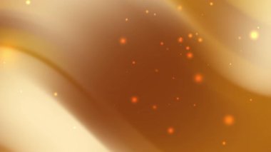 Yumuşak kahverengi ve krema gradyan arka planında parlak bokeh ışık efektleri var. Lüks temalar için mükemmel düğün tasarımları, Noel bayramı kutlamaları ve zarif dijital sanat eserleri.