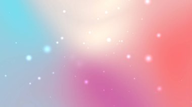 Beyaz noktalı pembe mavi ve turuncu gradyan