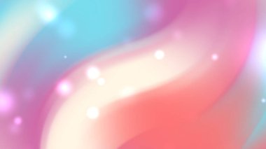 Bulanık ışık parçacığıyla pembe ve mavi soyut arkaplan