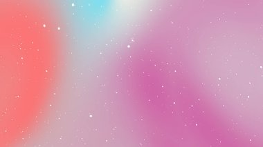 Üzerinde beyaz noktalar olan pembe ve mavi bir eğim.