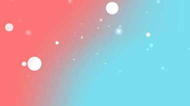 Turuncu ve Mavi Pastel Renkleri ve Işık Kabarcıklarıyla Yumuşak Gradyan Arkaplanı