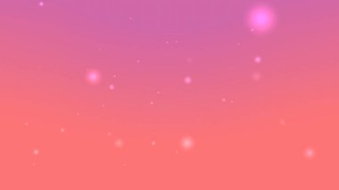 Beyaz noktalı pembe ve kırmızı gradyan