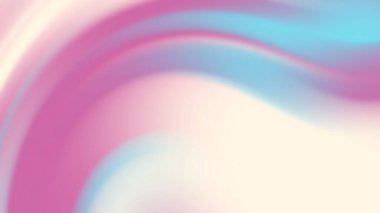 Pembe Mavi ve Krem Dalgaları Harmanlanmış Yumuşak Pastel Gradyan Arkaplanı