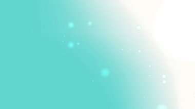 Yüzen Işık Bokeh Elementleri ile Parlak Aqua Beyaz Gradyan Arkaplanı