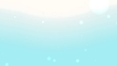 Işık bokeh ile mavi ve beyaz soyut arkaplan