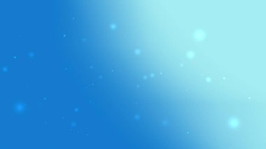 Yüzen Işık Parçacık Efektleriyle Mavi ve Cyan Gradyan Arkaplanı