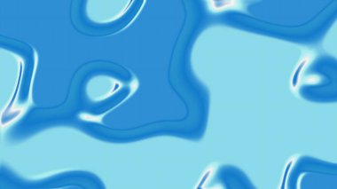 Pürüzsüz Su Dalgaları ile Soyut Sıvı Mavi Akışkan Arkaplan