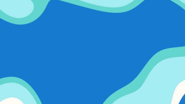 Deniz mavisi ve beyaz dalgalı mavi arkaplan