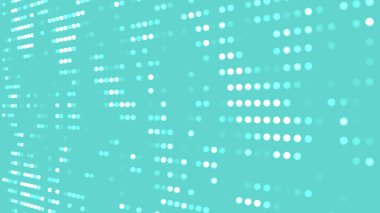 Gelecekçi Dijital Tasarım İçin Parlayan Dot Matriks Animasyonu