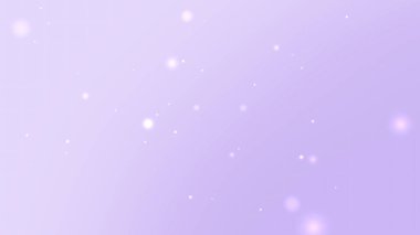 Parlayan Yüzen Işık Bokeh Parçacıkları ile Yumuşak Lavanta Gradyan Arkaplanı