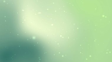 Parlayan Işık Parçacıkları ile Yumuşak Yeşil ve Beyaz Gradyan Arkaplanı