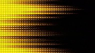 Sarı yarım tonlu noktalar, hareket hızı etkisiyle siyaha karışıyor poster afişi ve dünya çapında şenlikli kutlamalar için mükemmel. Tıpkı müzik partisi yeni yıl karnavalı ya da teknoloji etkinliği dekorasyonu gibi.
