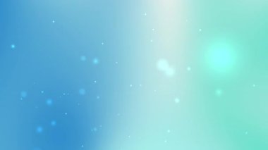 Açık mavi ve turkuaz eğimli beyaz bokeh arka plan dijital tasarım web grafikleri ve sakinleştirici estetik için uygundur