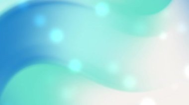 Aqua ve mavi dalgalı gradyan arka plan, parlak bulanık noktalar, kutlama posterleri dijital şablonlar ya da modern teknolojiden esinlenilmiş projeler için ideal.